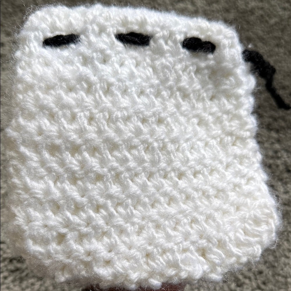 Crochet Drawstring Pouch - Picture 3 of 7